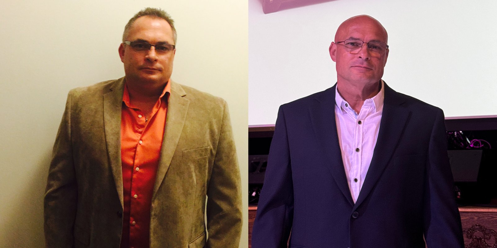 Stephen K. before and after
